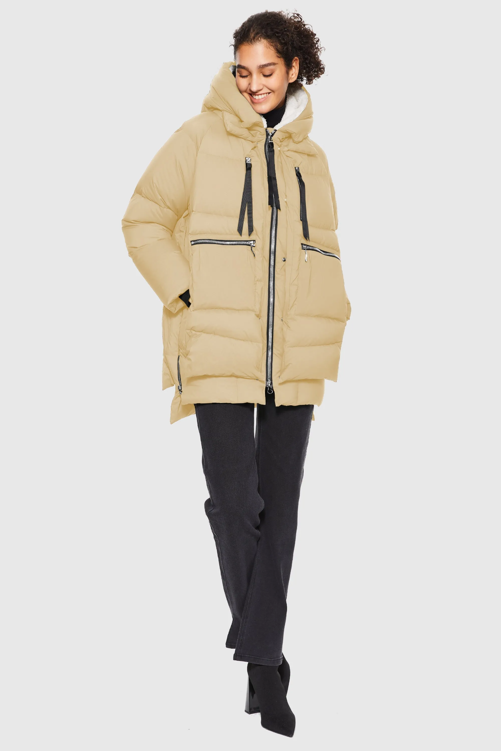 092 Thickened Hooded Puffer Jacket