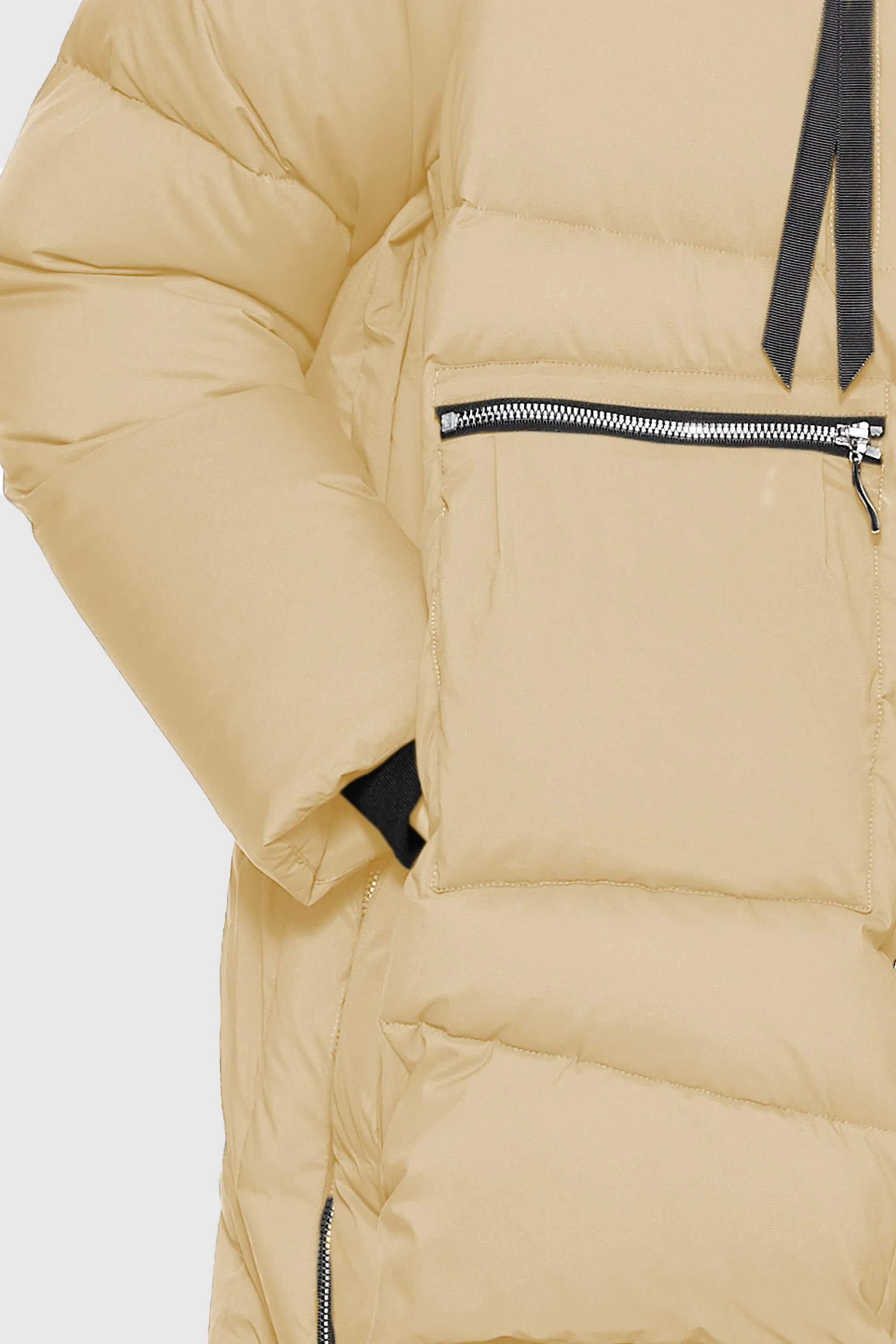 092 Thickened Hooded Puffer Jacket