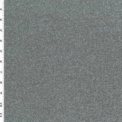 2 YD PC-Gray Texture Rib Knit Fabric