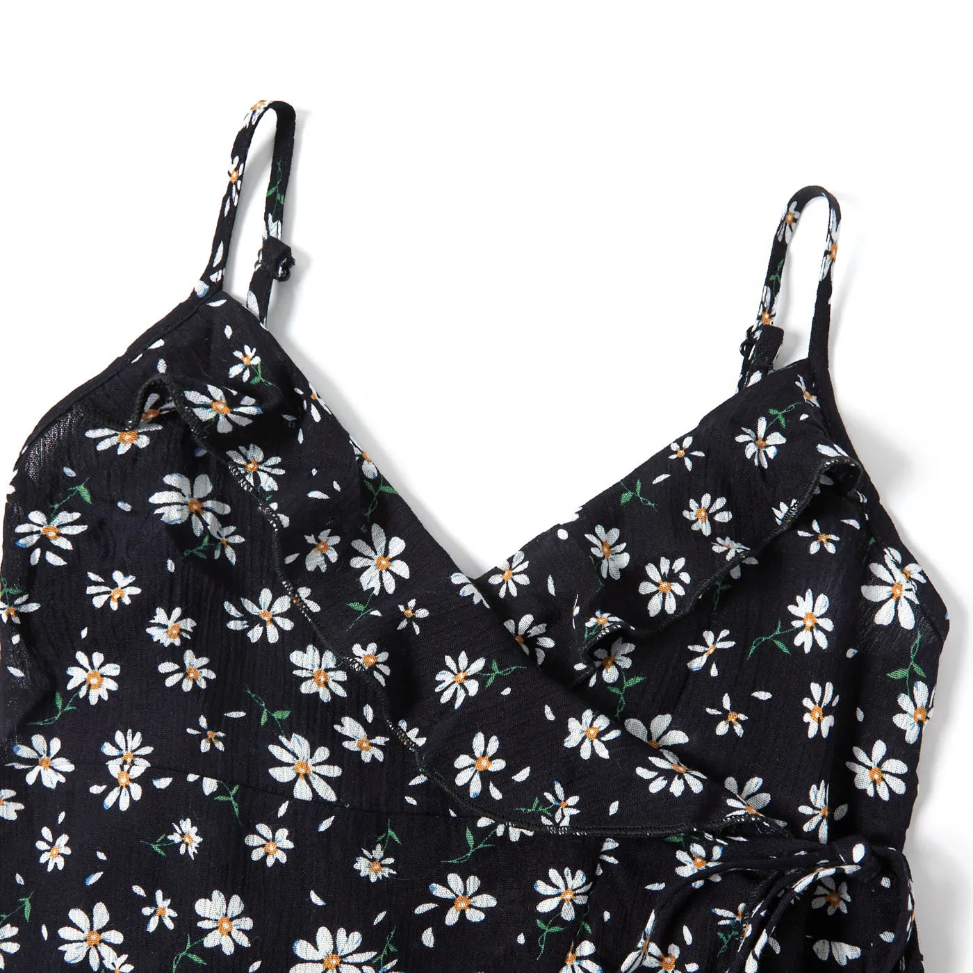 All Over Floral Print V Neck Cami Dress for Mom and Me