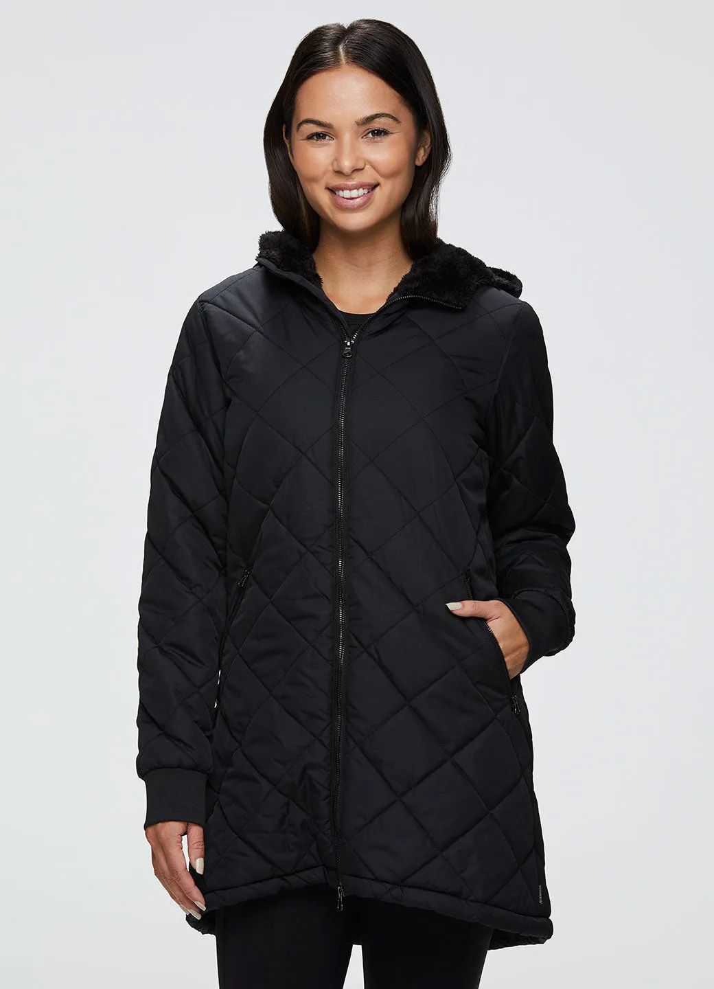 Aya Sherpa Lined Hooded Puffer Coat