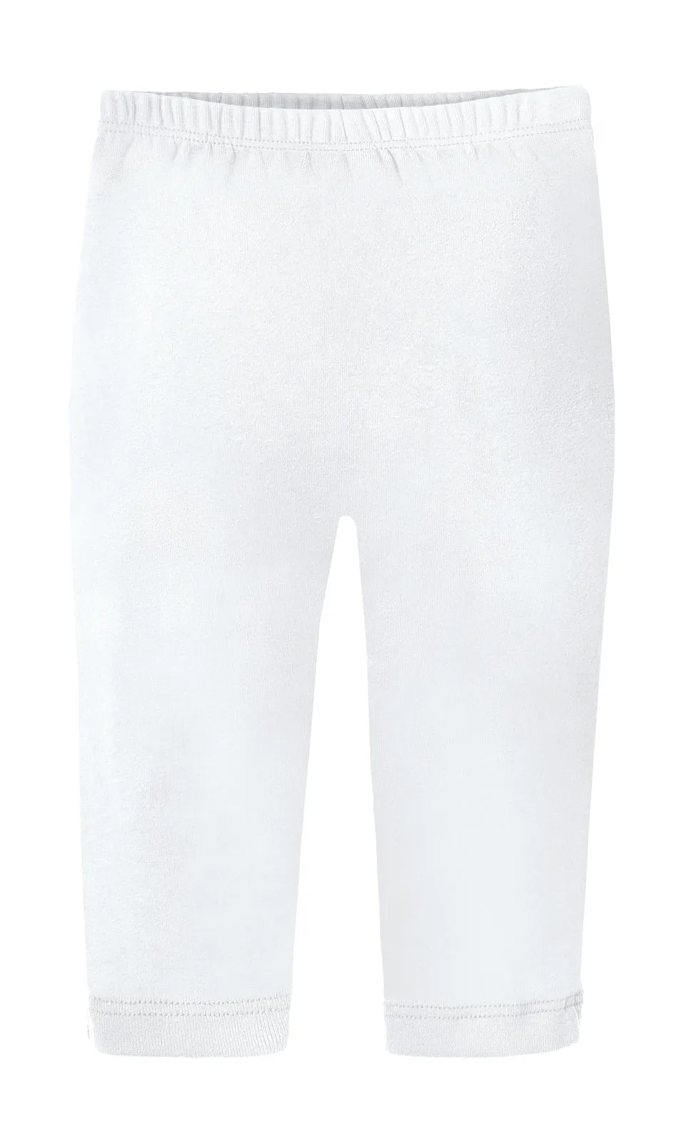 Baby Ruffle Butt Soft Cotton Leggings | White