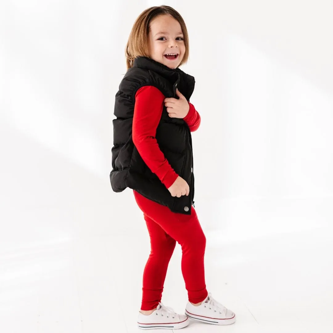 Bamboo Lined Puffer Vest