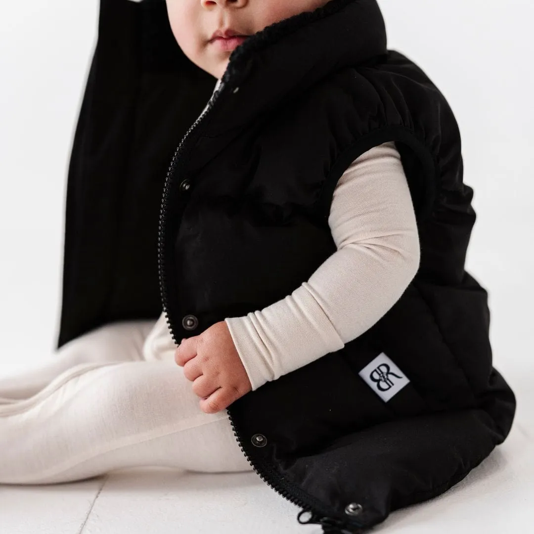 Bamboo Lined Puffer Vest