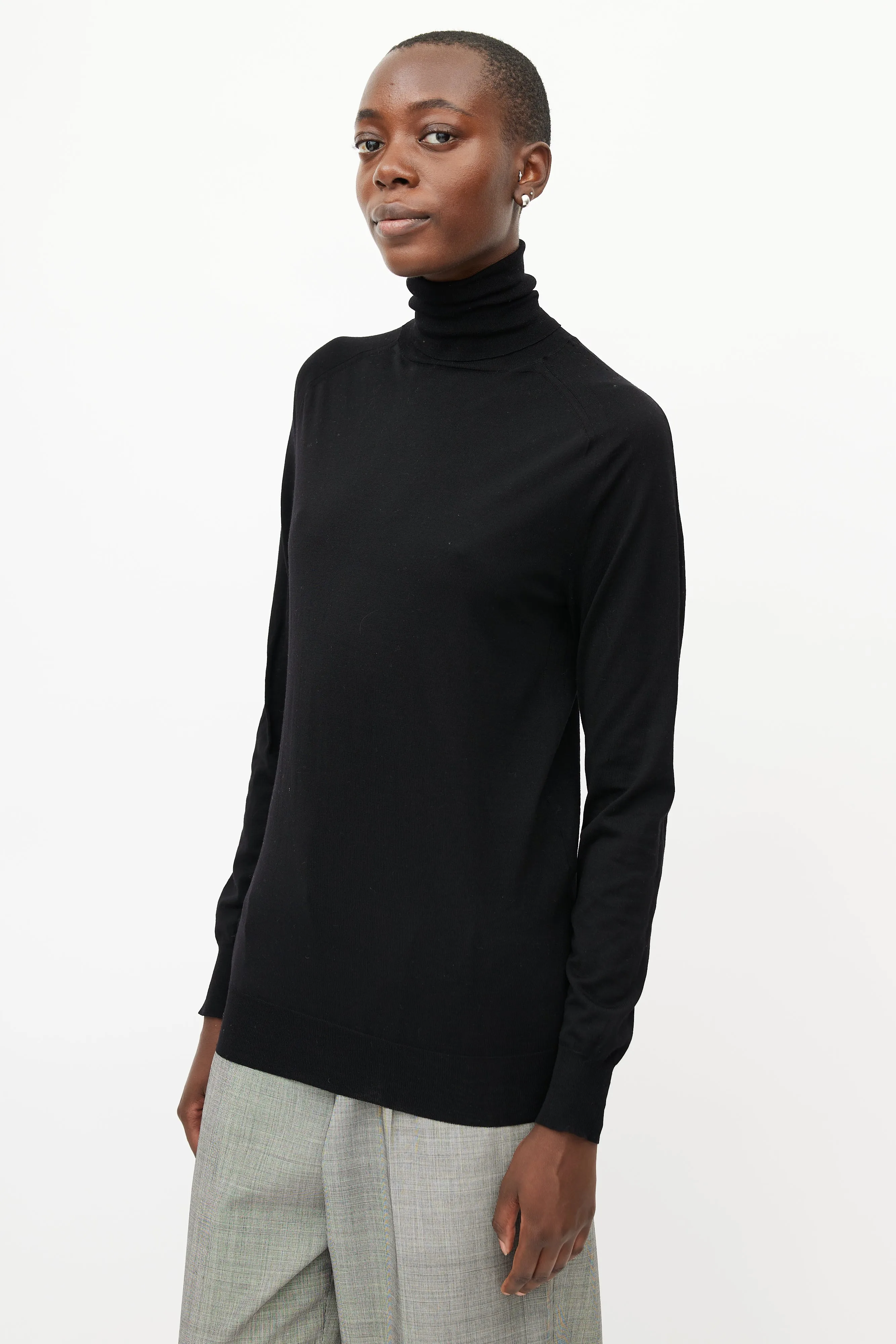 Black Wool Turtleneck