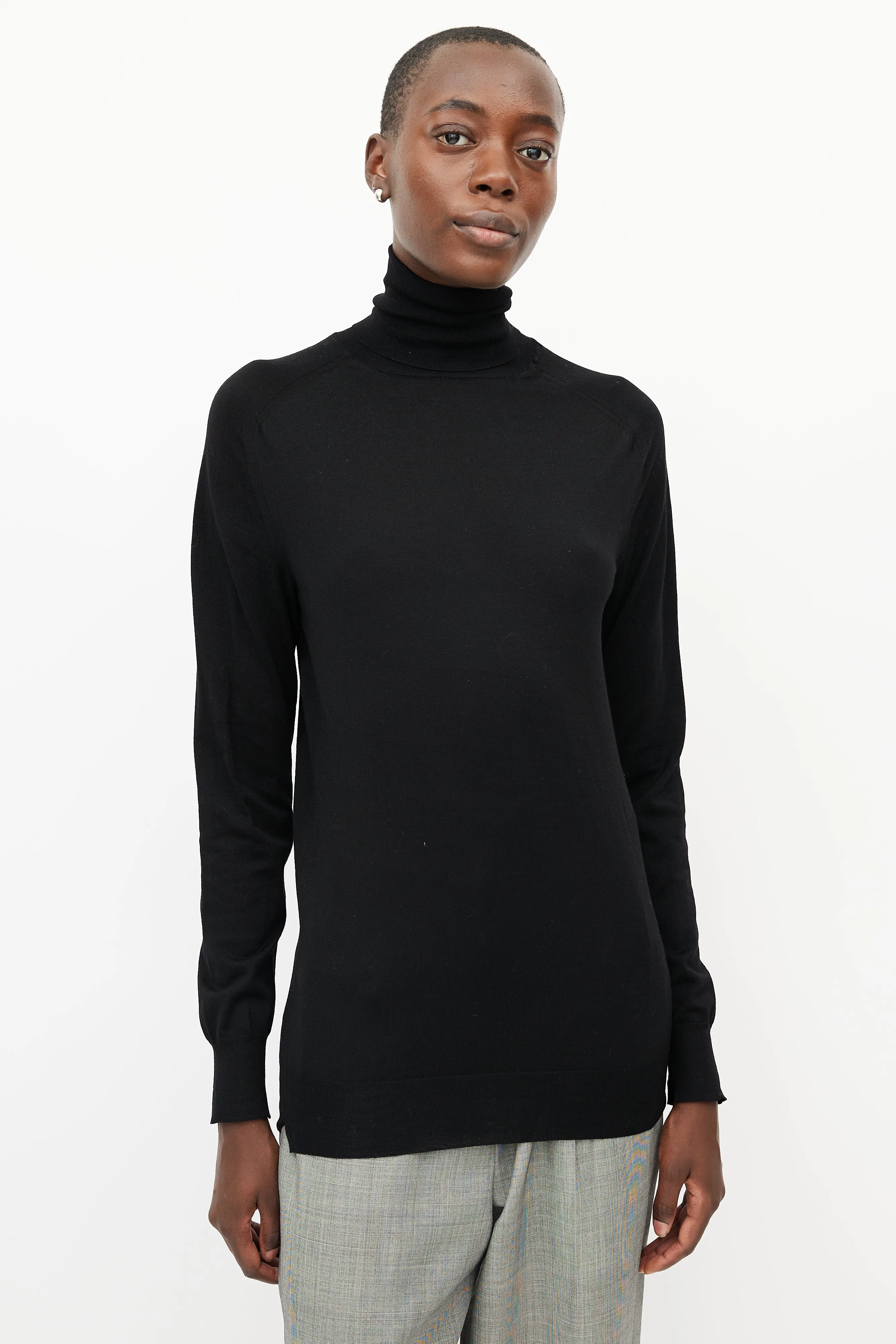 Black Wool Turtleneck