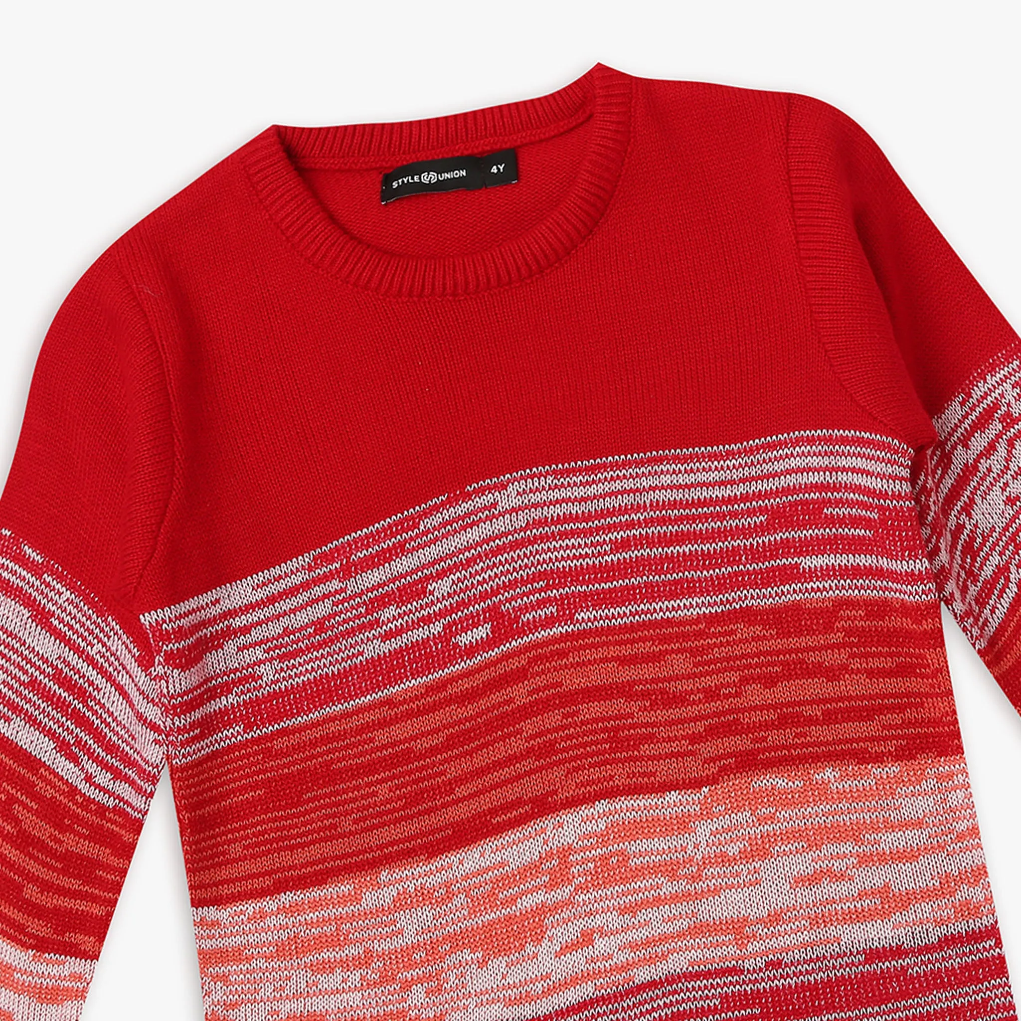 Boy's Regular Fit Jacquard Sweater