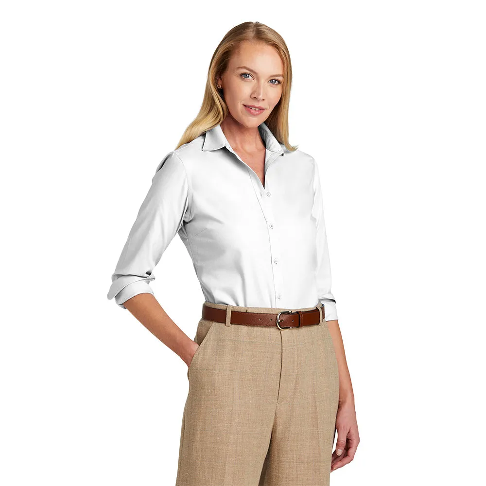 Brooks Brothers® Women’s Wrinkle-Free Stretch Nailhead Shirt - White