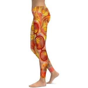 Burning Land Leggings