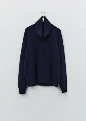 Cashmere Boyfriend High Neck Sweater