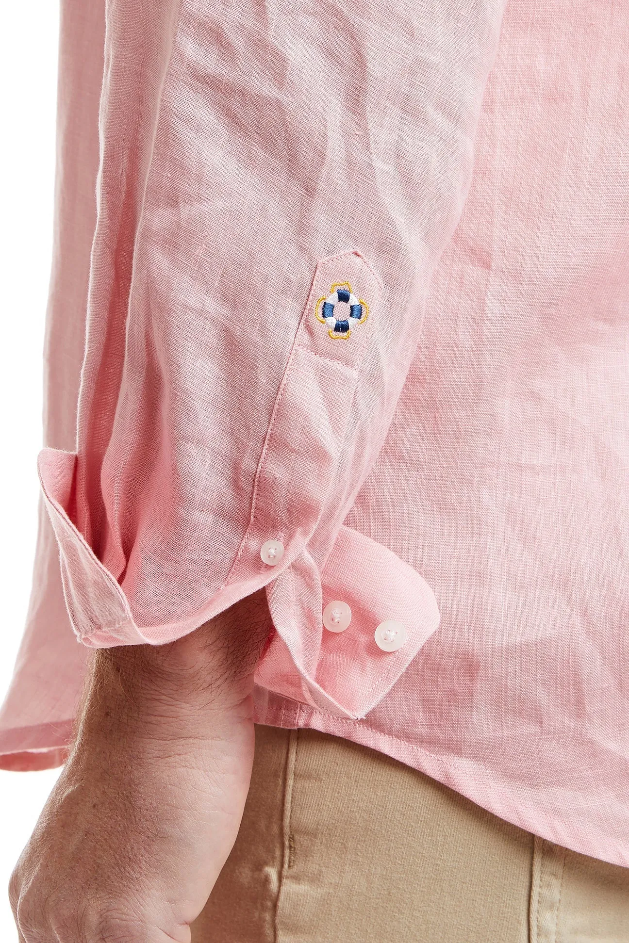 Chase Shirt Linen Pink