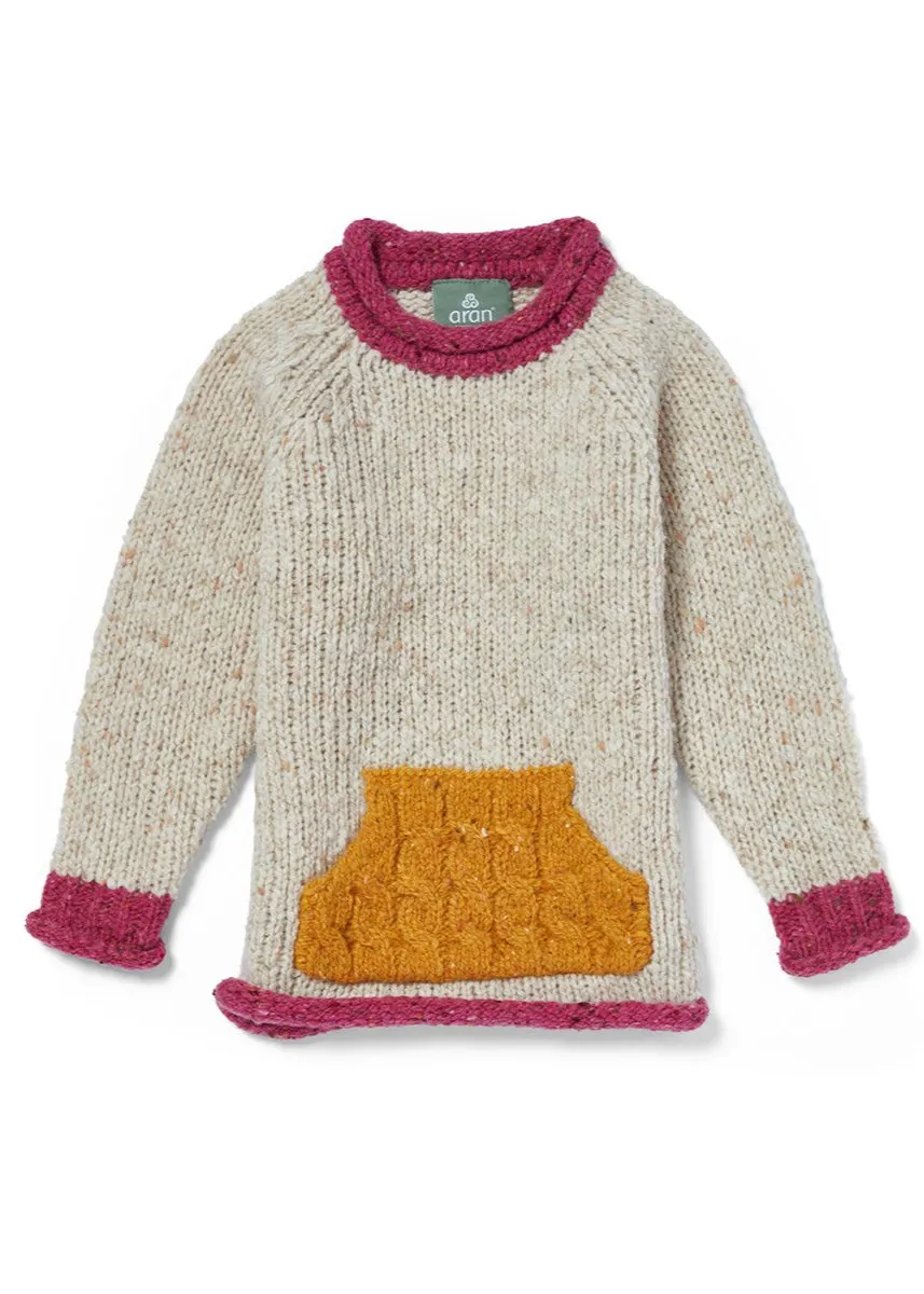 Childrens Roll Neck Sweater | Kangaroo Pocket