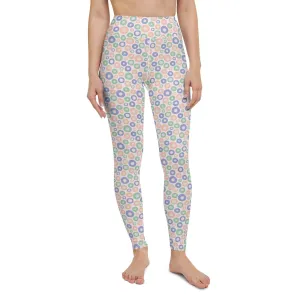 Circle Patterned Women's High-Waisted Yoga Pants