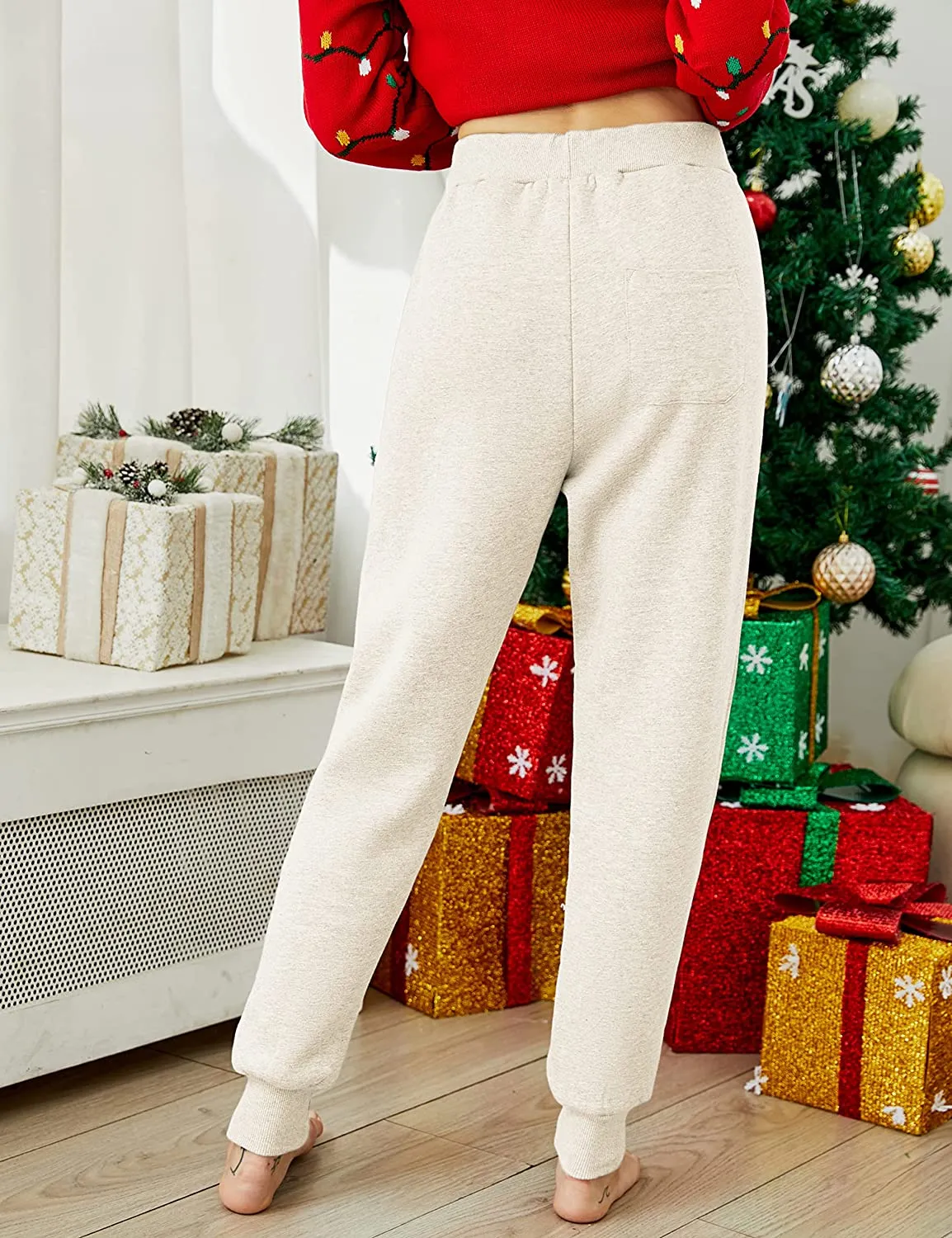 Comfy Womens Fleece Lined Joggers | Fleece Pants for Winters