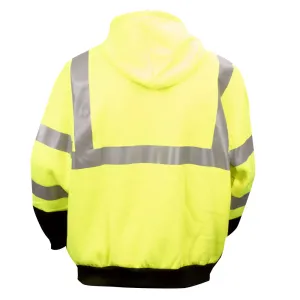 Cordova Zipper Closure Hi Vis Sweatshirt Cor-Brite Type R Class 3 with Hood - SJ501H