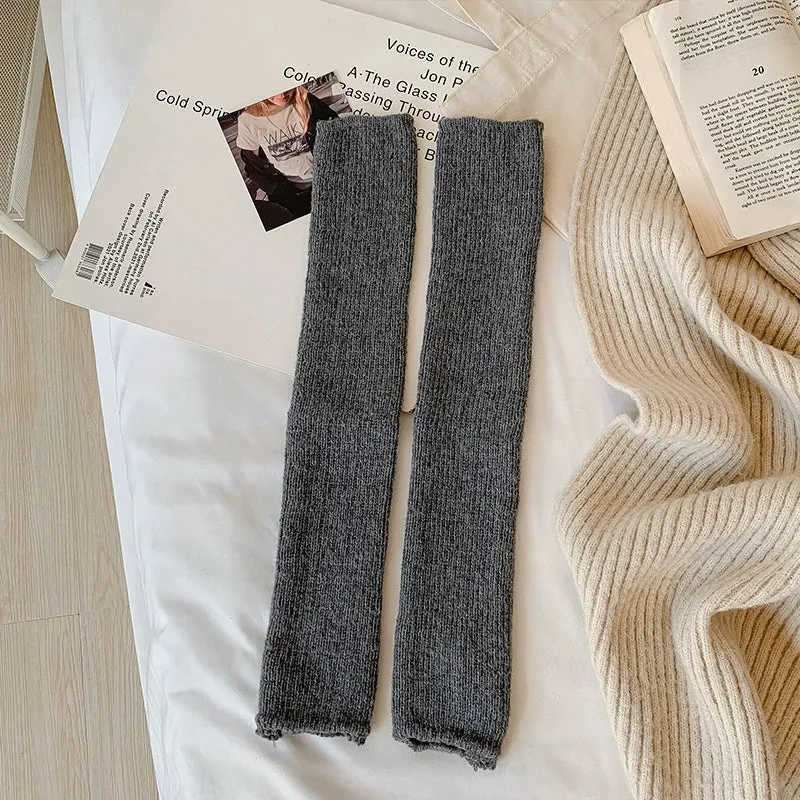 Cozy Knitted Wool Calf Socks