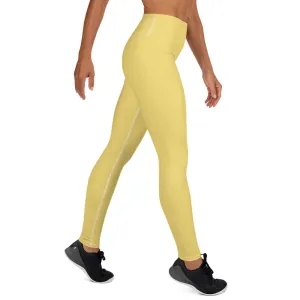 Daisy Yellow High Waist Leggings