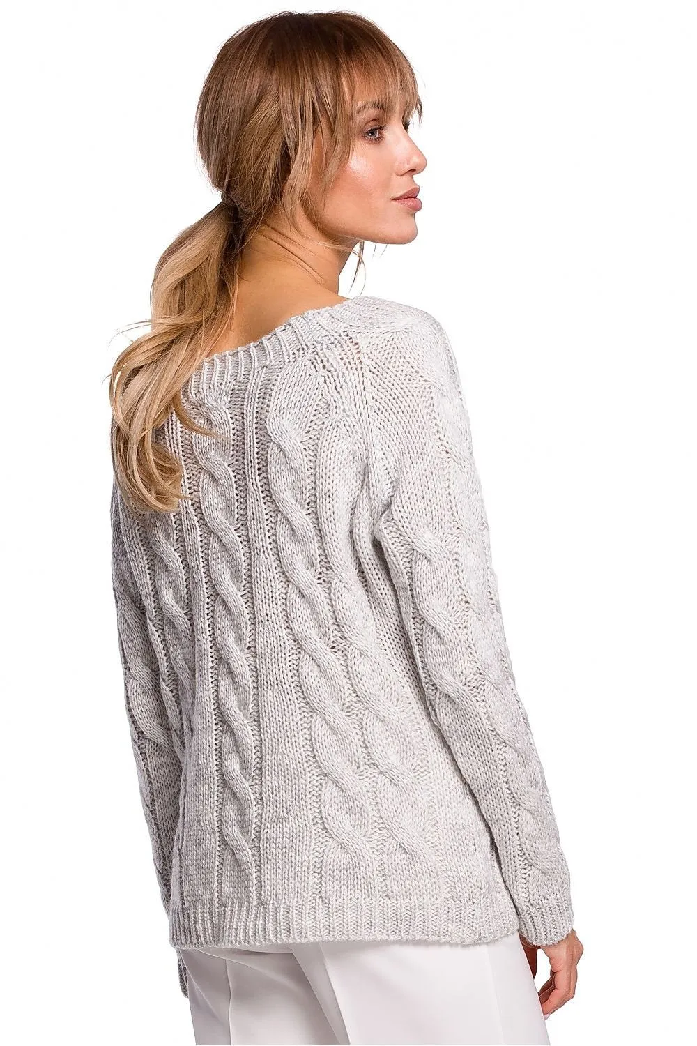 Elegant Fitted Boat Neck Sweater