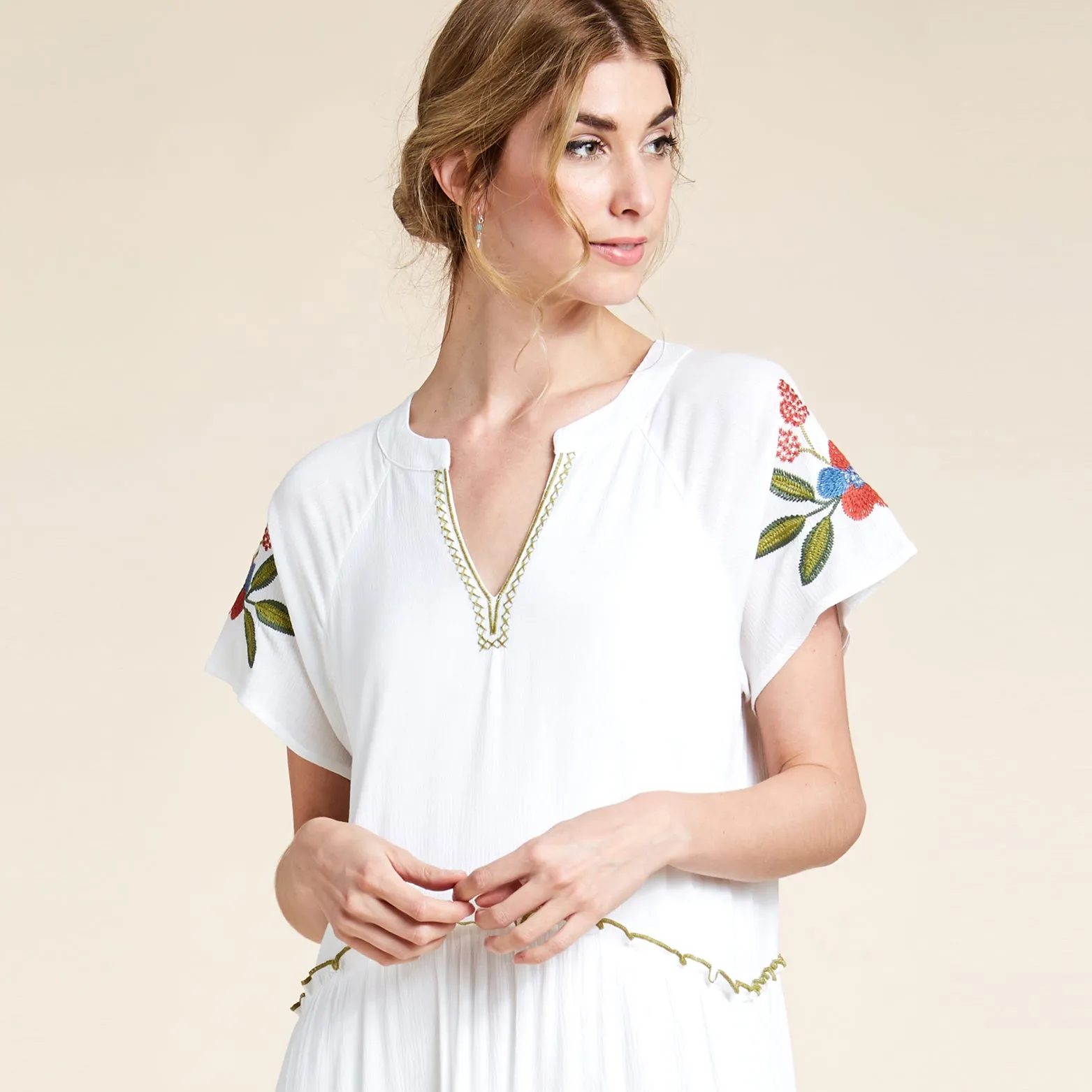 Embroidery Weekend Getaway Dress