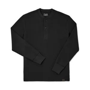 Filson Men's Waffle Knit Henley - Faded Black