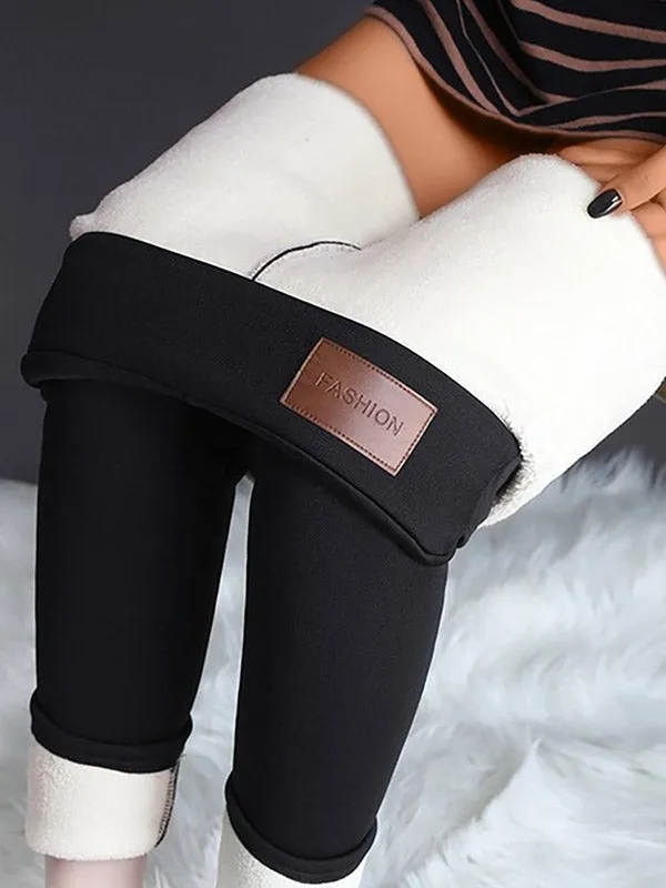 Fleece Lined High Waist Warm Legging