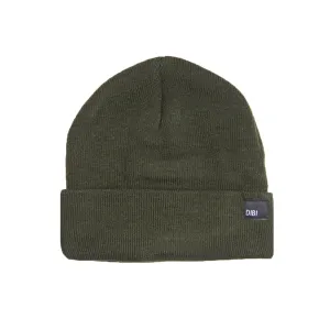 Fleece Lined Olive Beanie