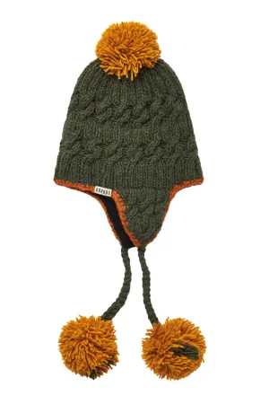 FLUFF - Fleece Lined Lambswool Hat Ivy