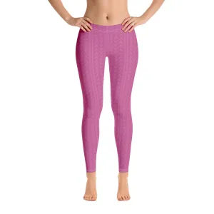 Fuchsia Bloom Low Waist Leggings