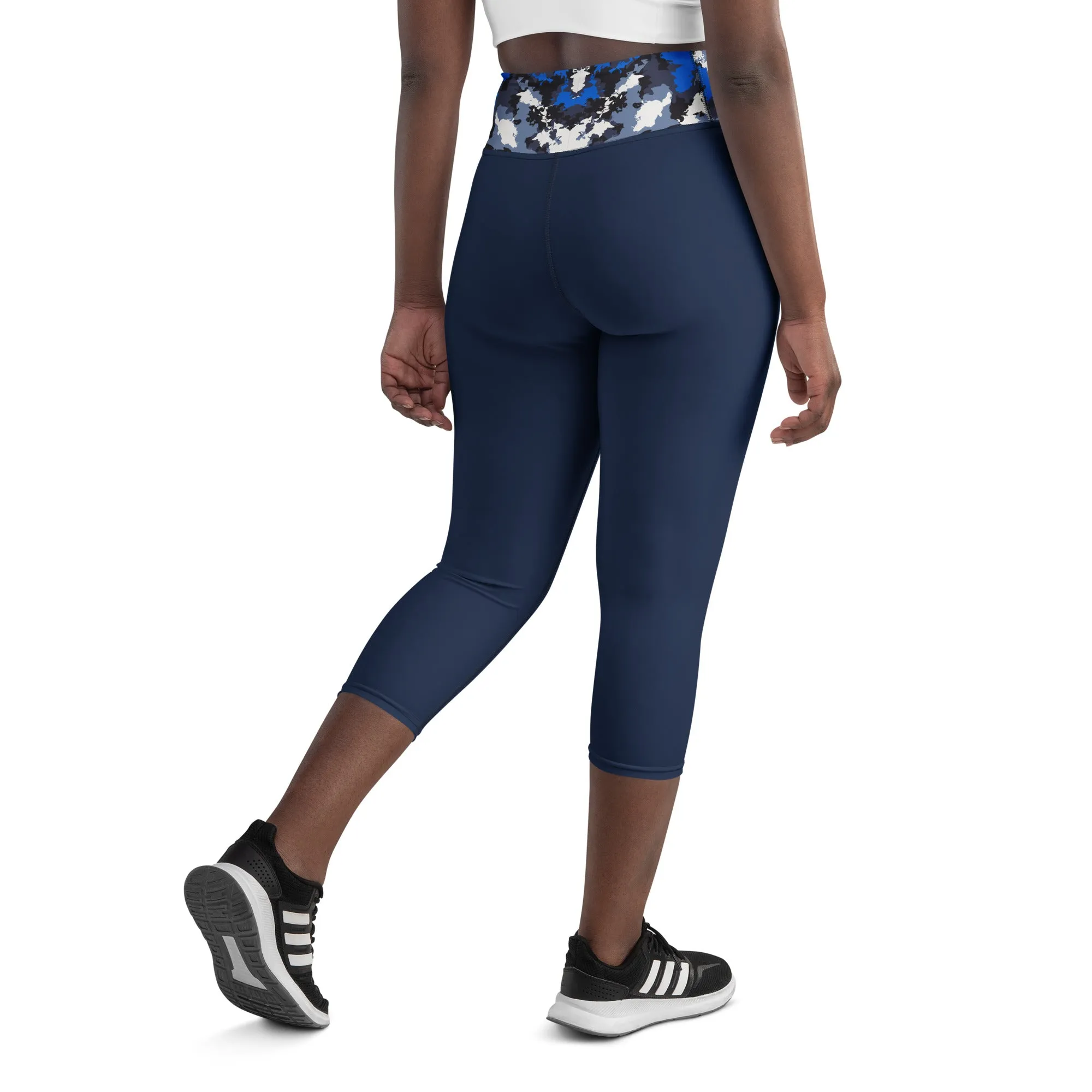 Humble Sportswear™ Trinity Navy Capri Leggings