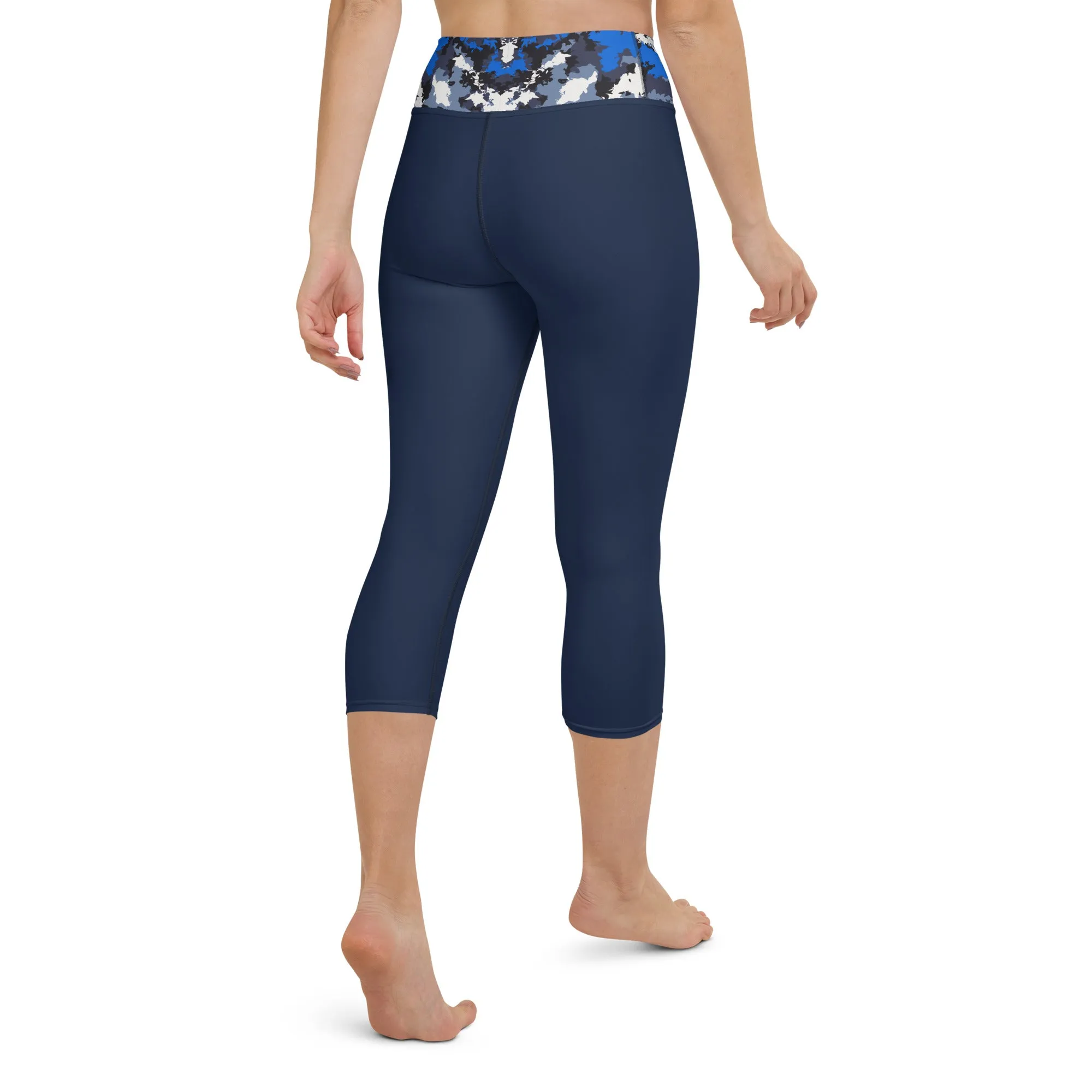 Humble Sportswear™ Trinity Navy Capri Leggings