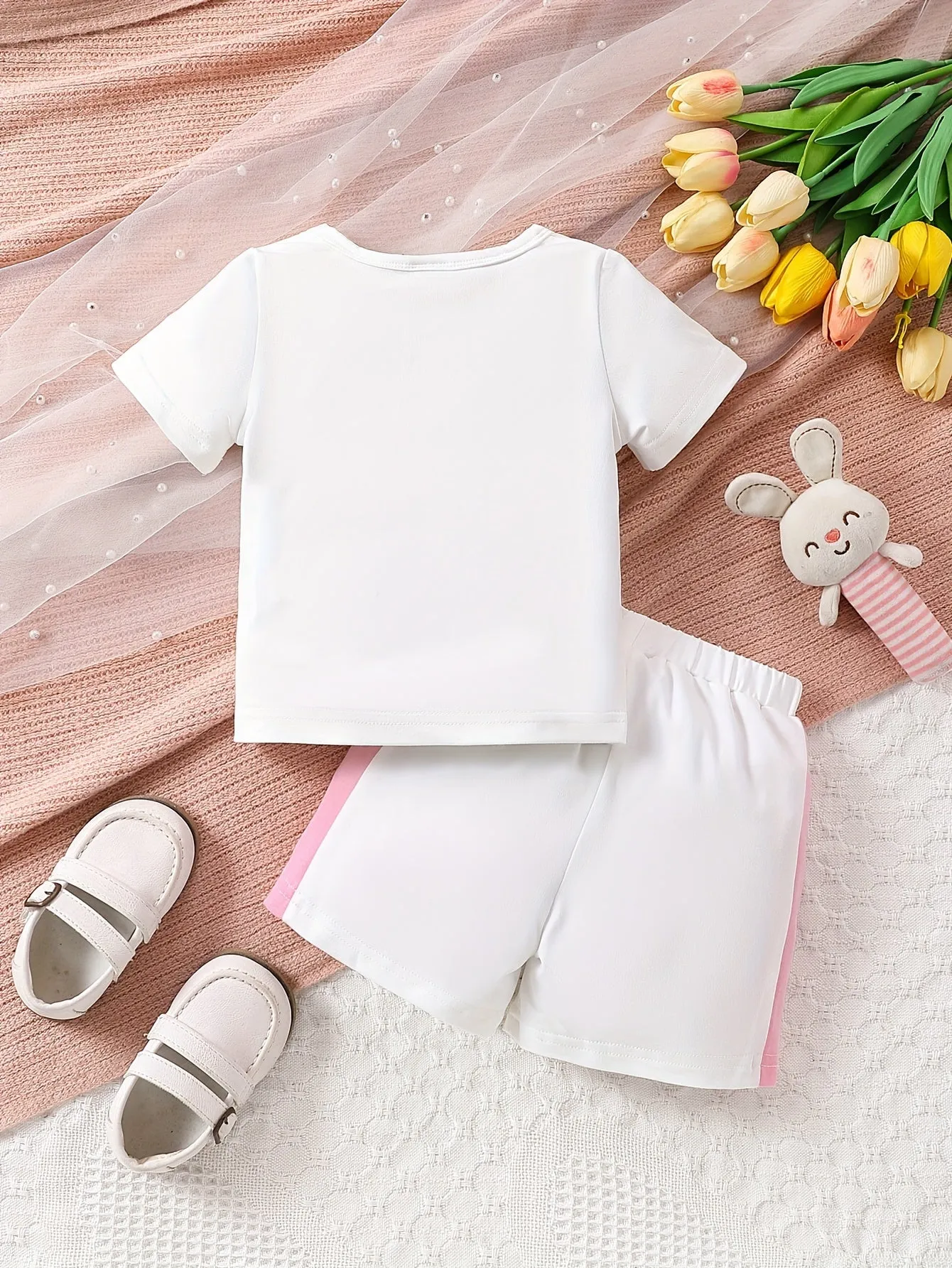 I LOVE MOMDAD Summer Set for Baby Girls