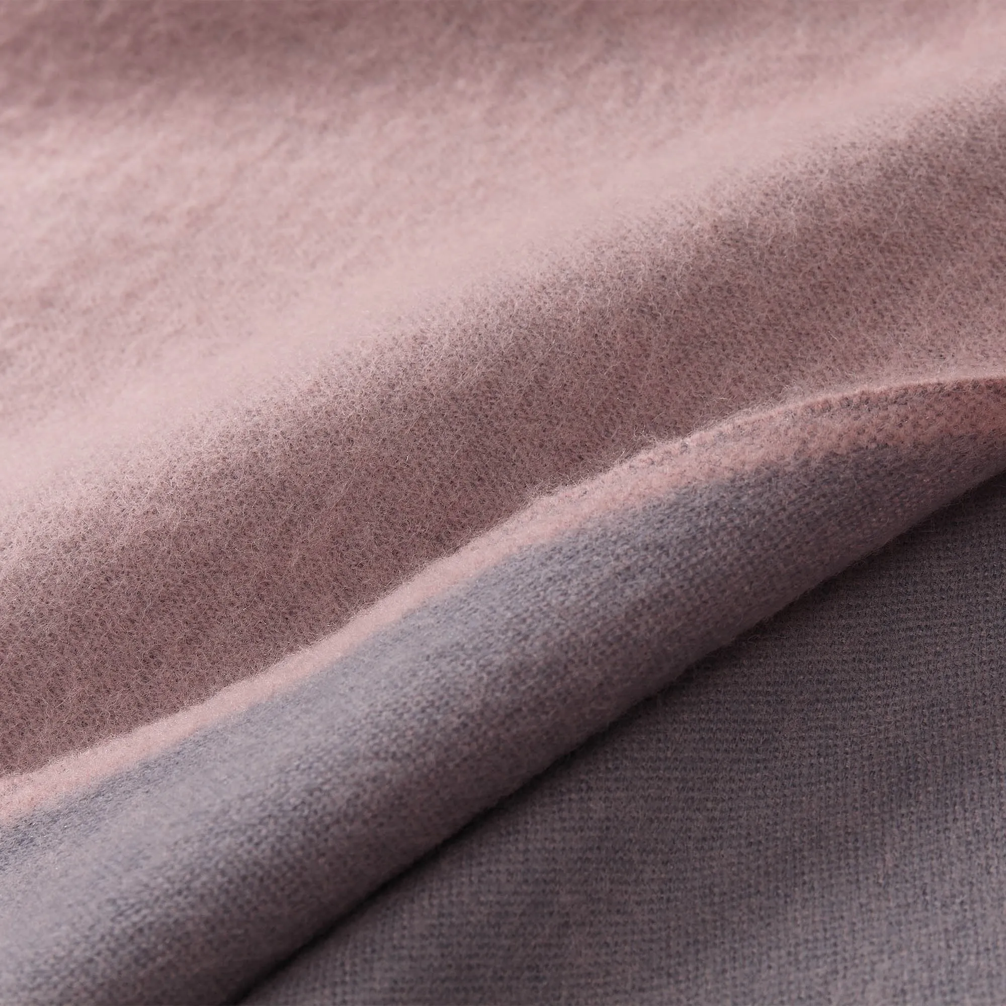 Jonava Merino Wool Blanket [Powder Pink/Grey]