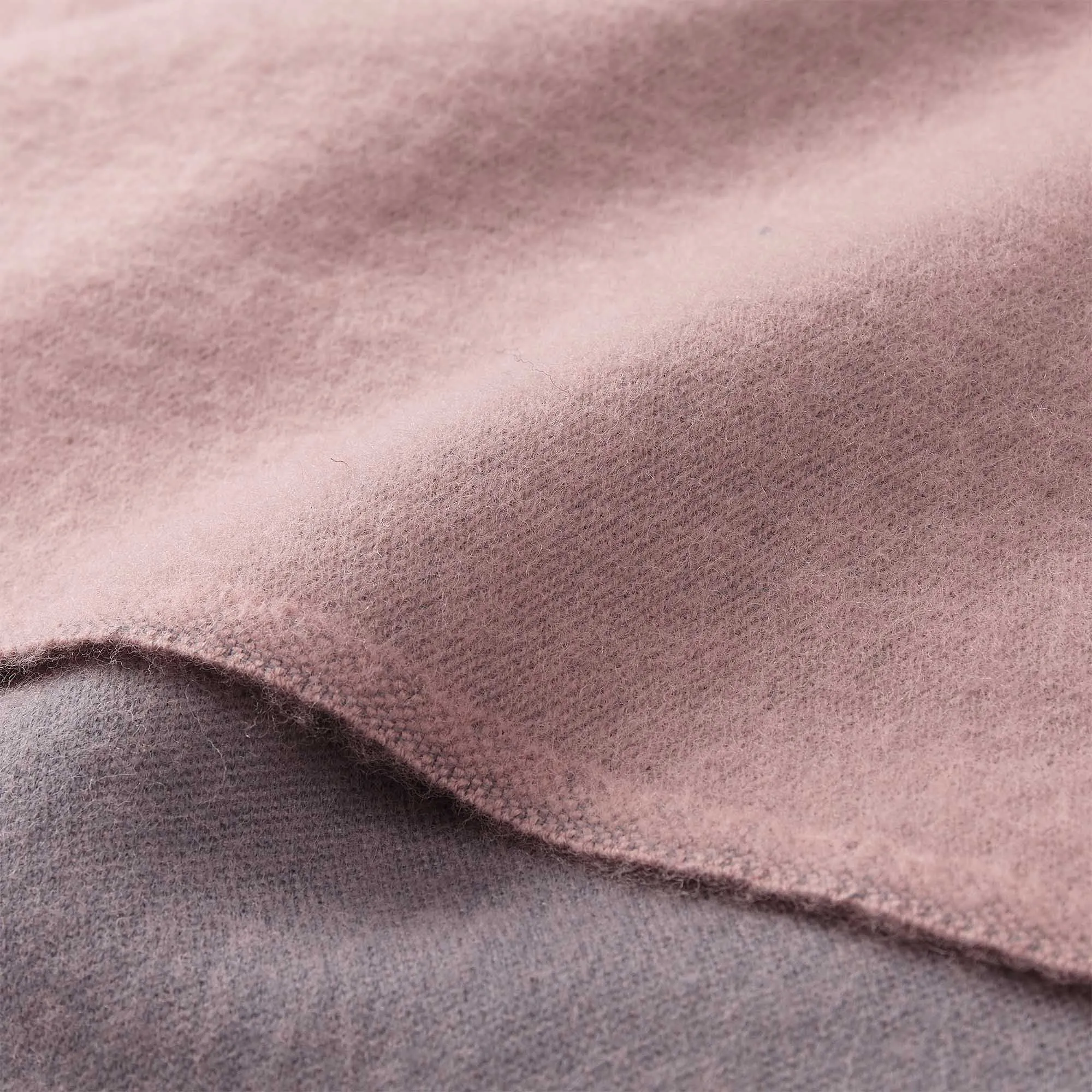 Jonava Merino Wool Blanket [Powder Pink/Grey]