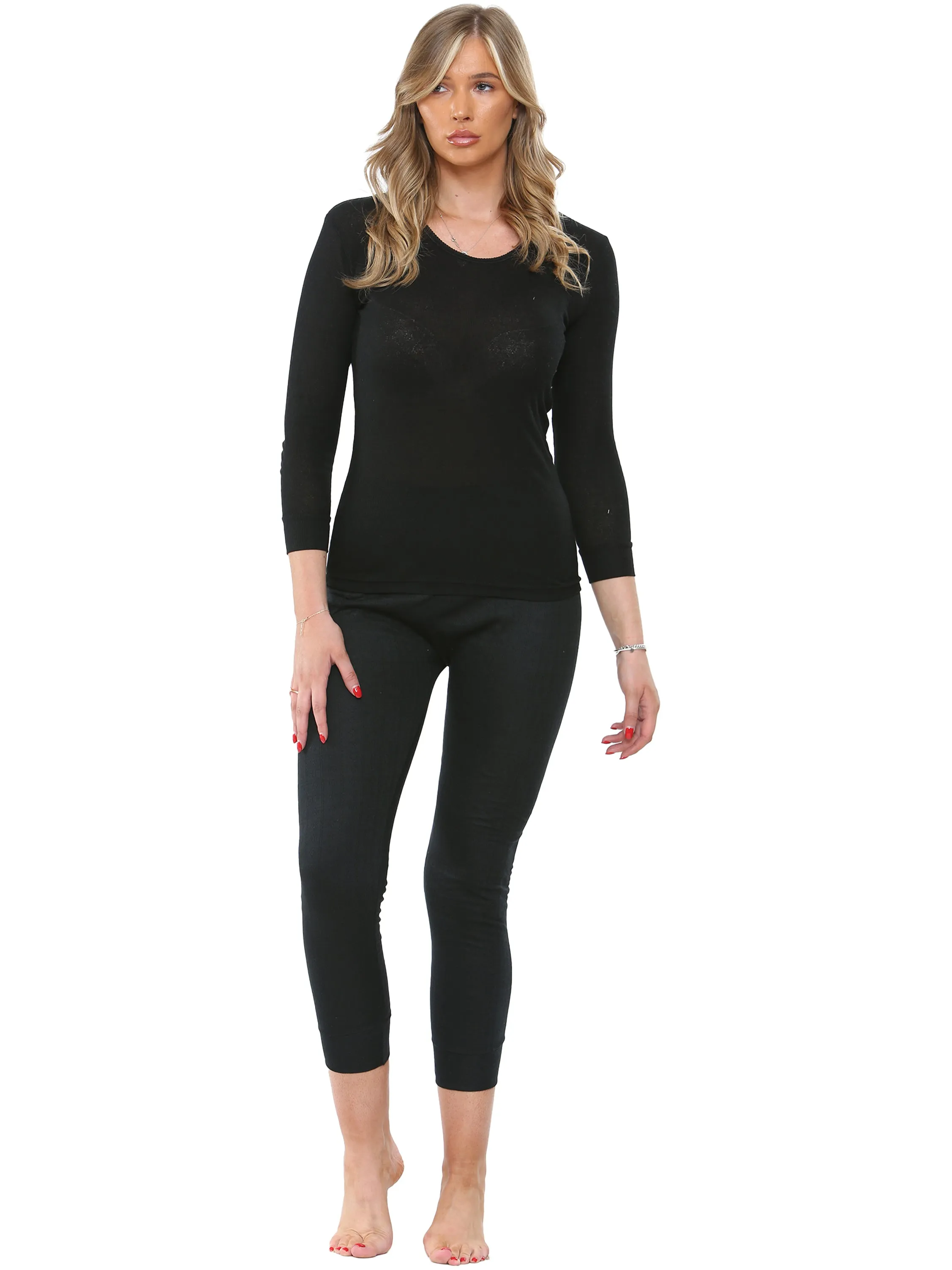 Kruze | Womens Long Sleeve Thermal Set