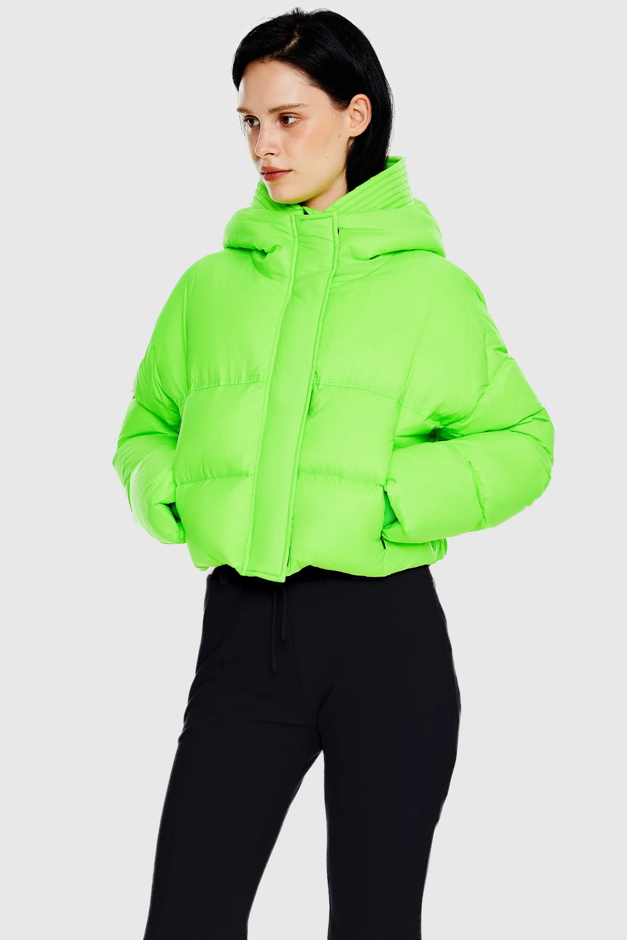 Lightweight Cropped Puffer Jacket