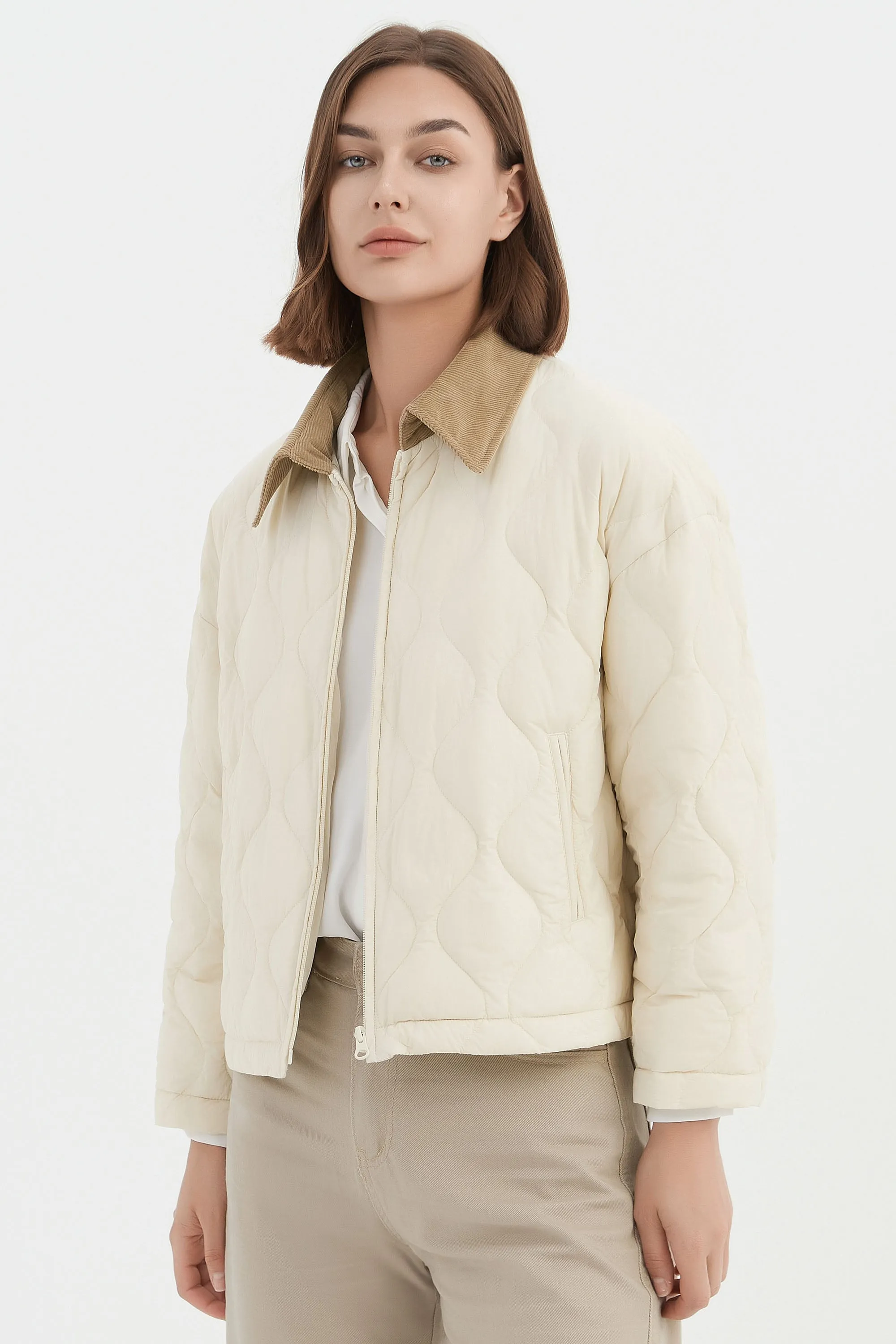 Lightweight Cropped Puffer Jacket