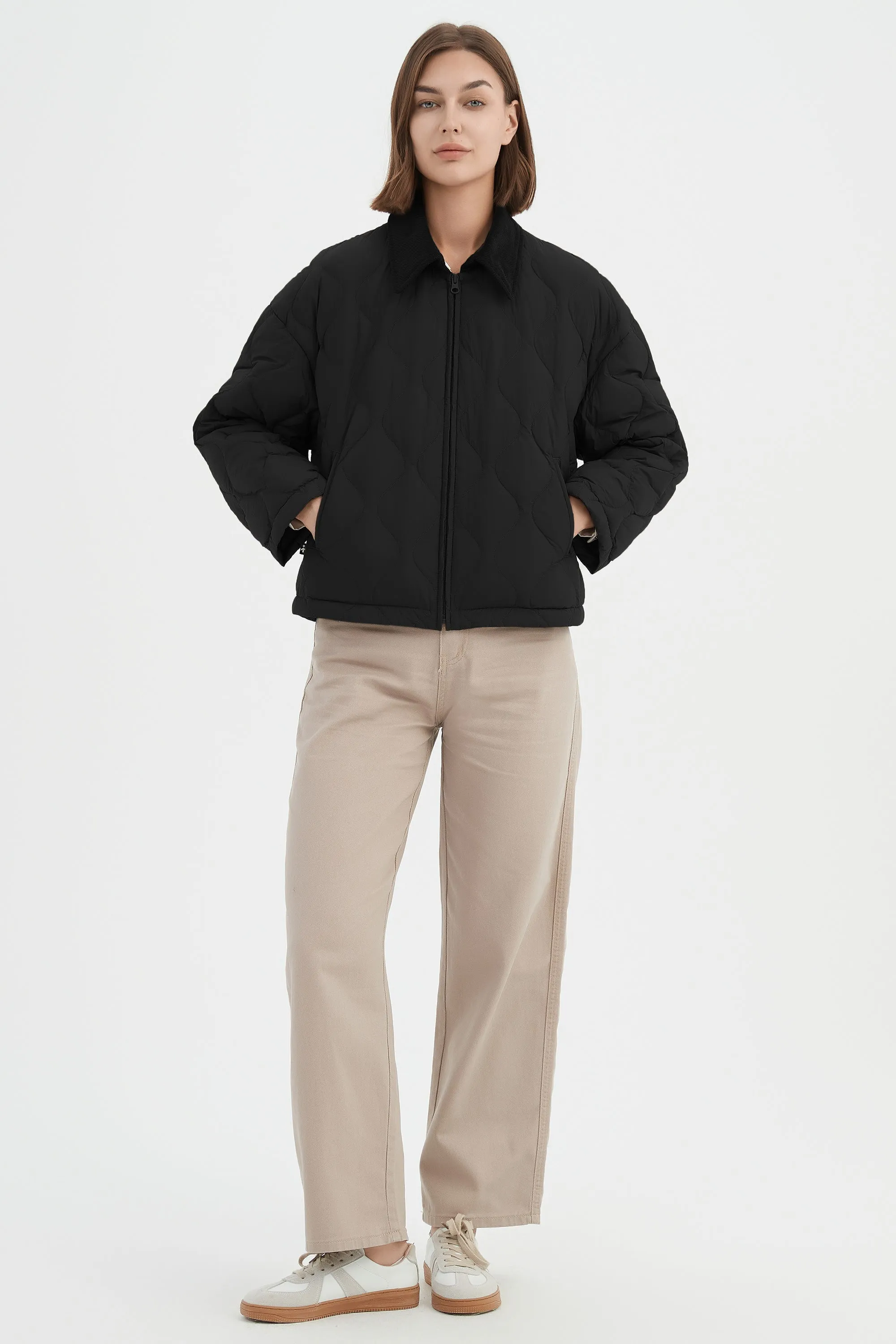 Lightweight Cropped Puffer Jacket