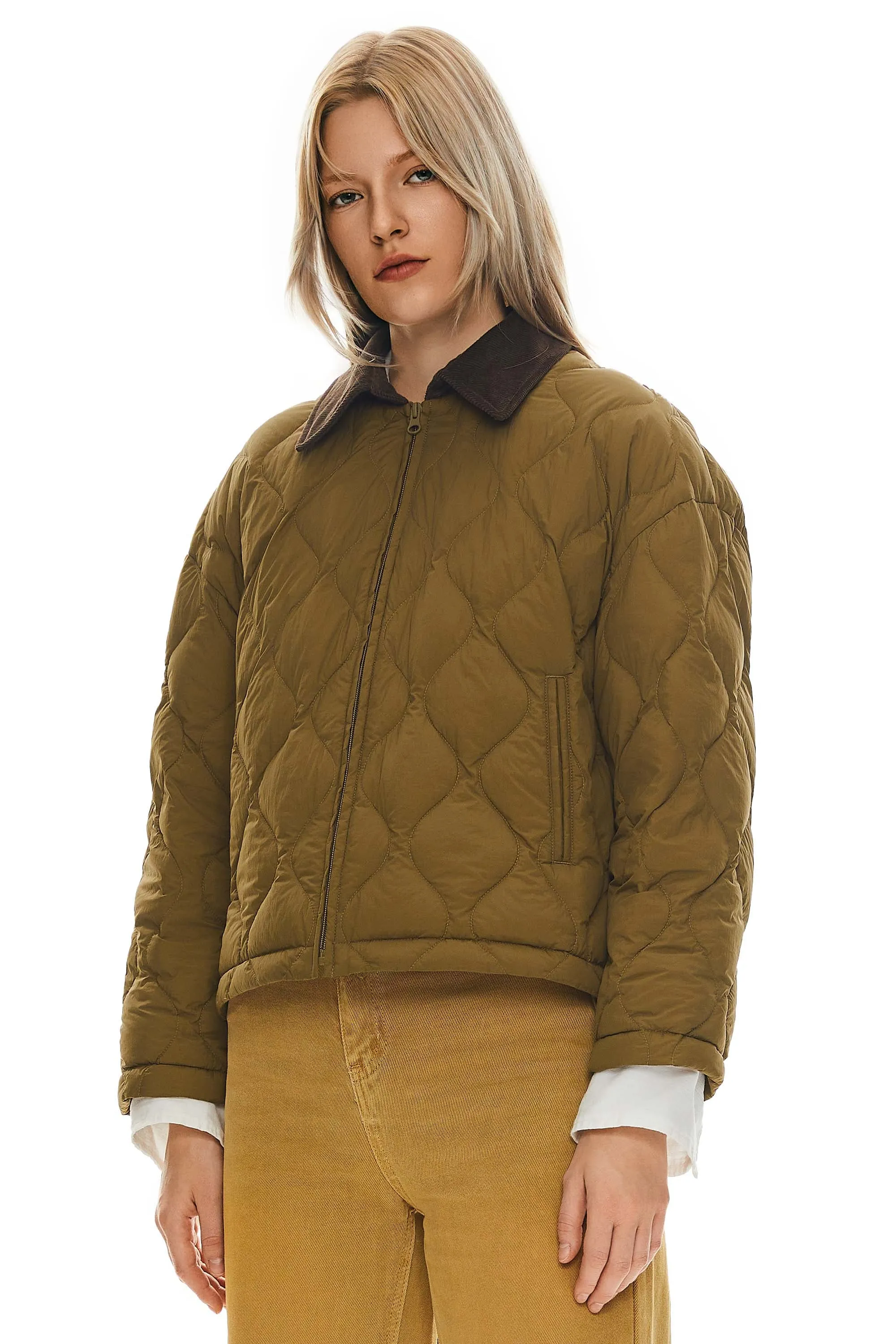 Lightweight Cropped Puffer Jacket