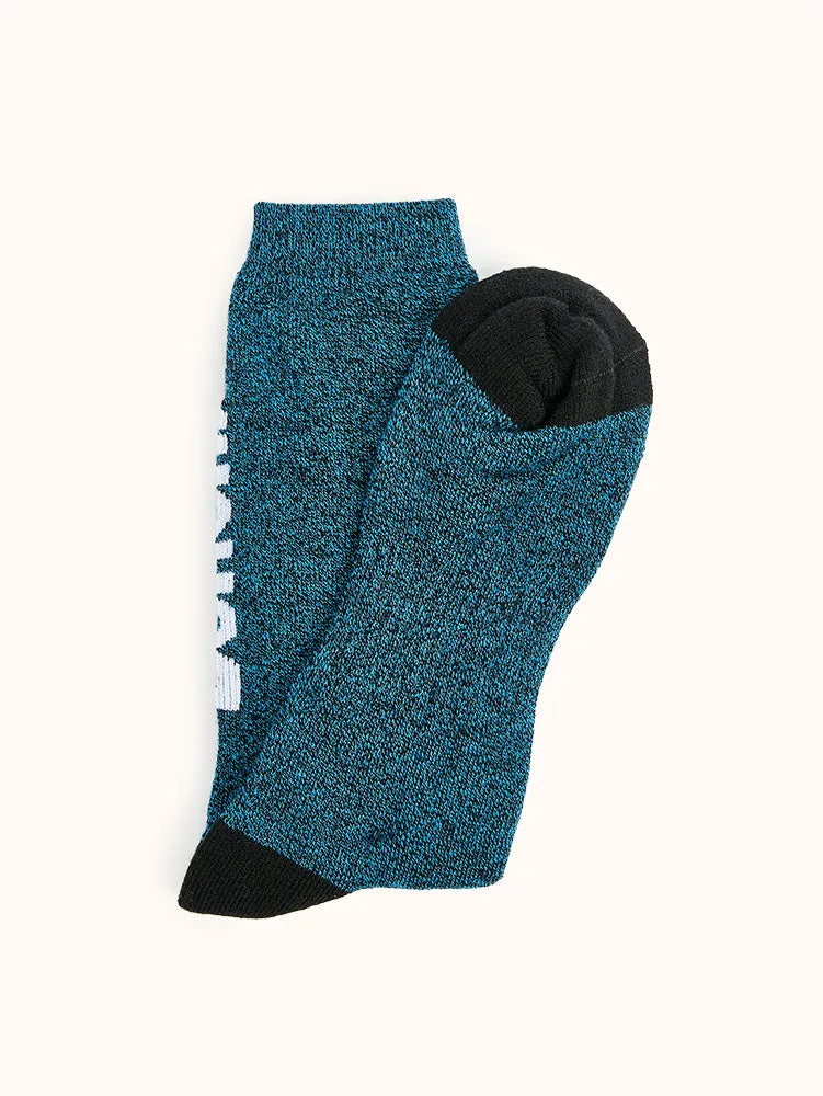 Men's Full Cushion Thermal Crew Socks (2 Pairs) - Teal