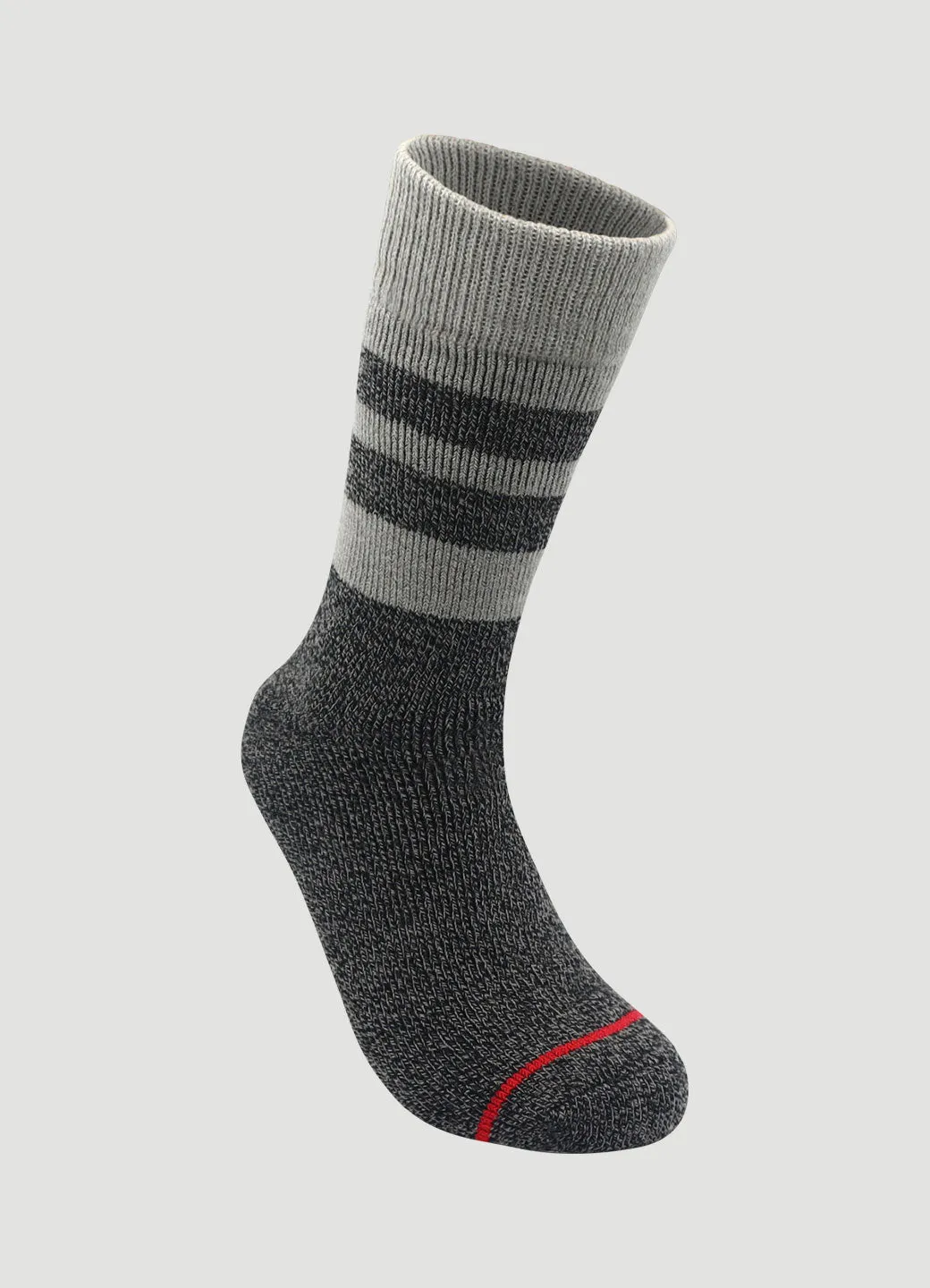 Men's Striped Trim Ultimate Thermal Crew Socks