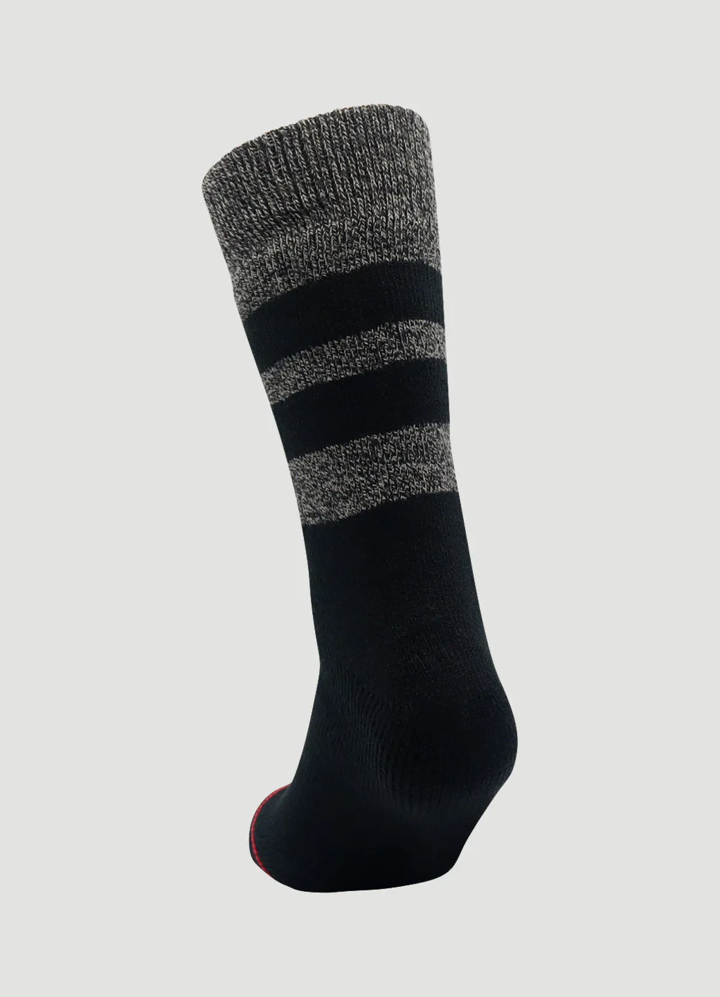 Men's Striped Trim Ultimate Thermal Crew Socks