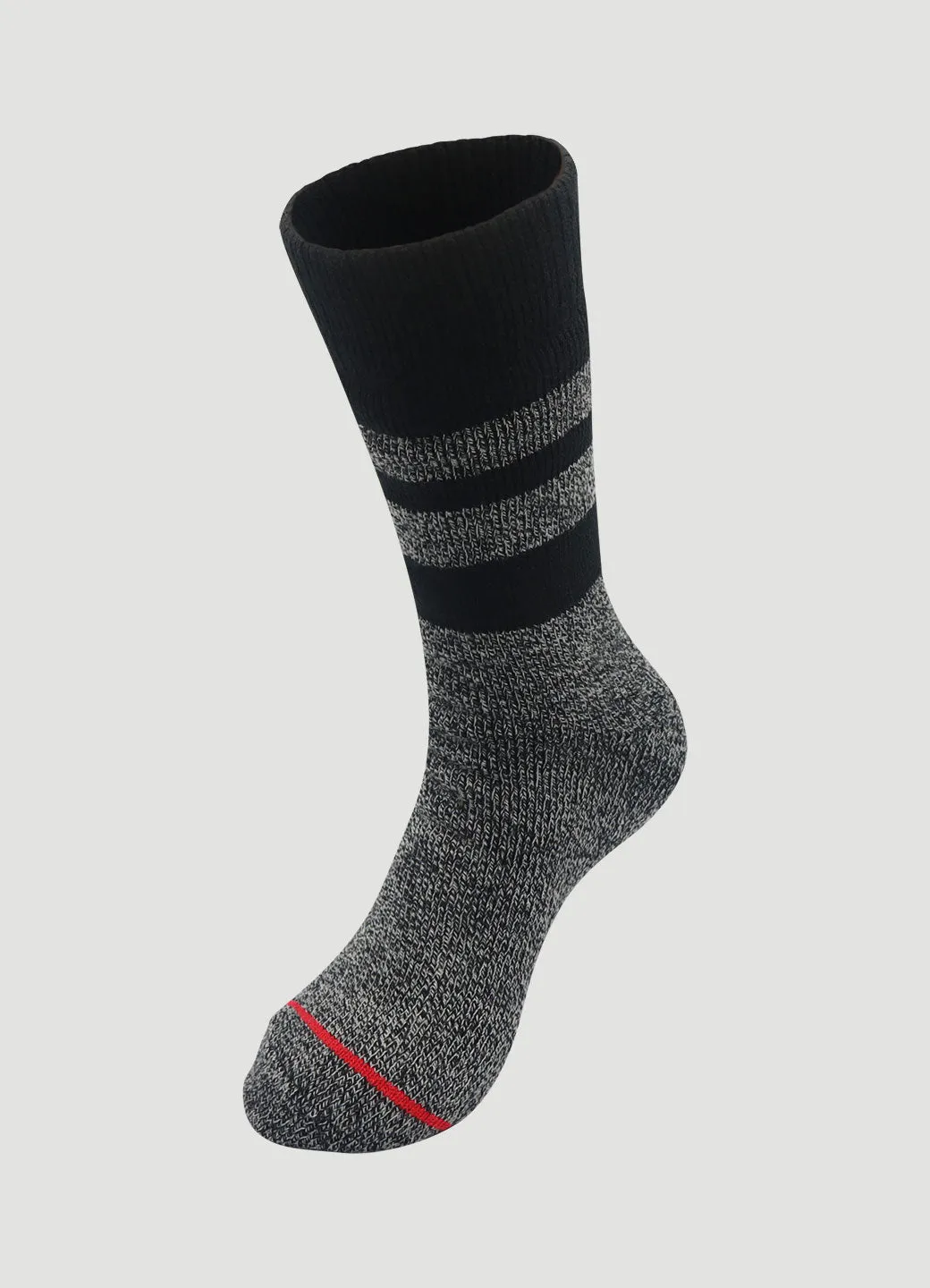 Men's Striped Trim Ultimate Thermal Crew Socks