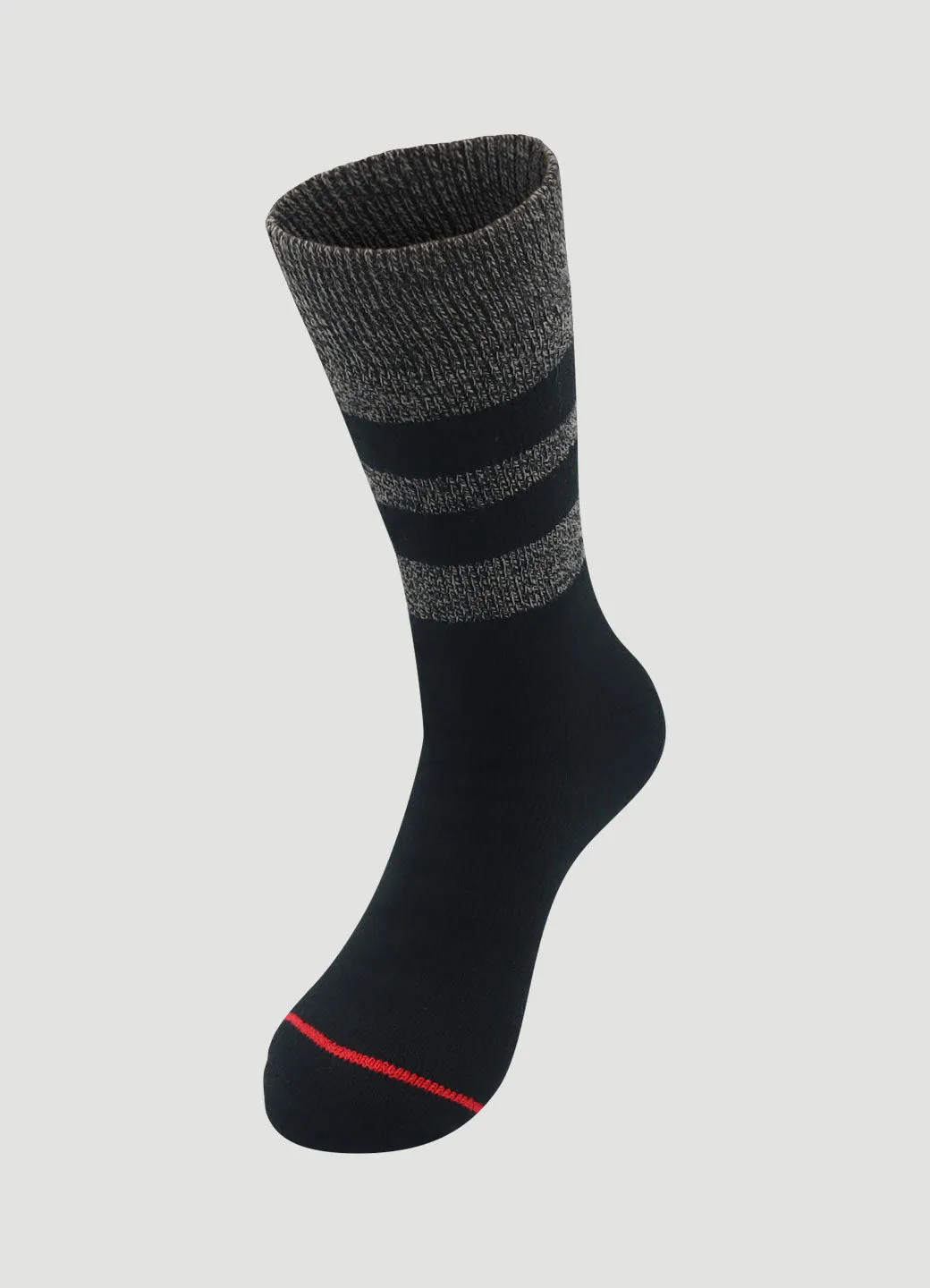 Men's Striped Trim Ultimate Thermal Crew Socks