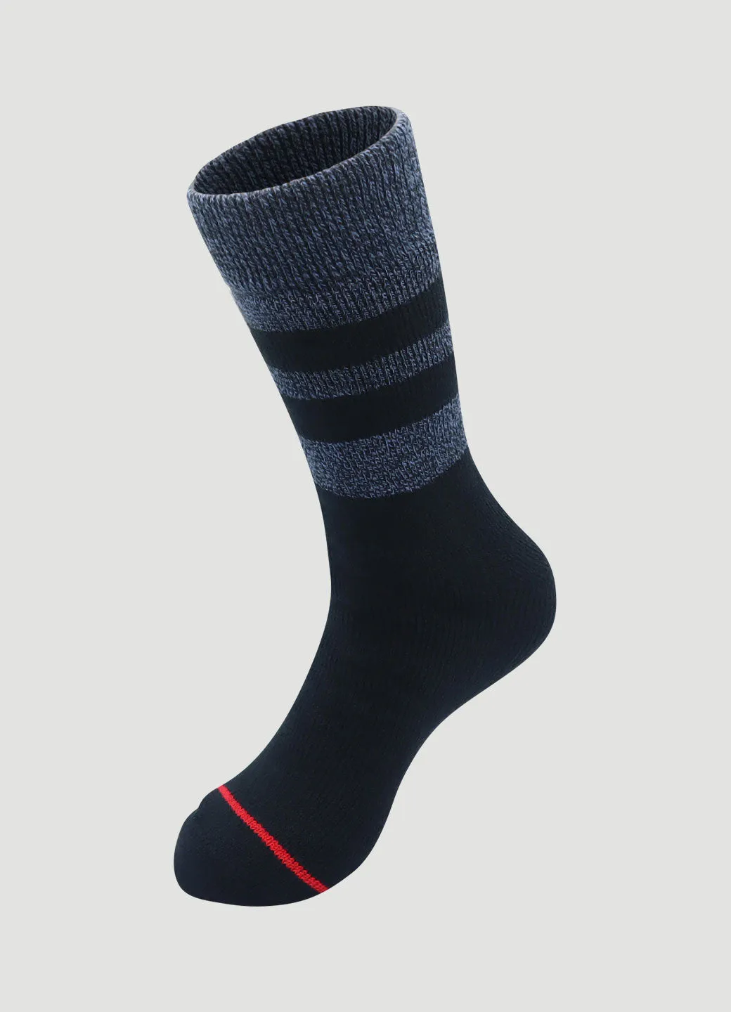 Men's Striped Trim Ultimate Thermal Crew Socks