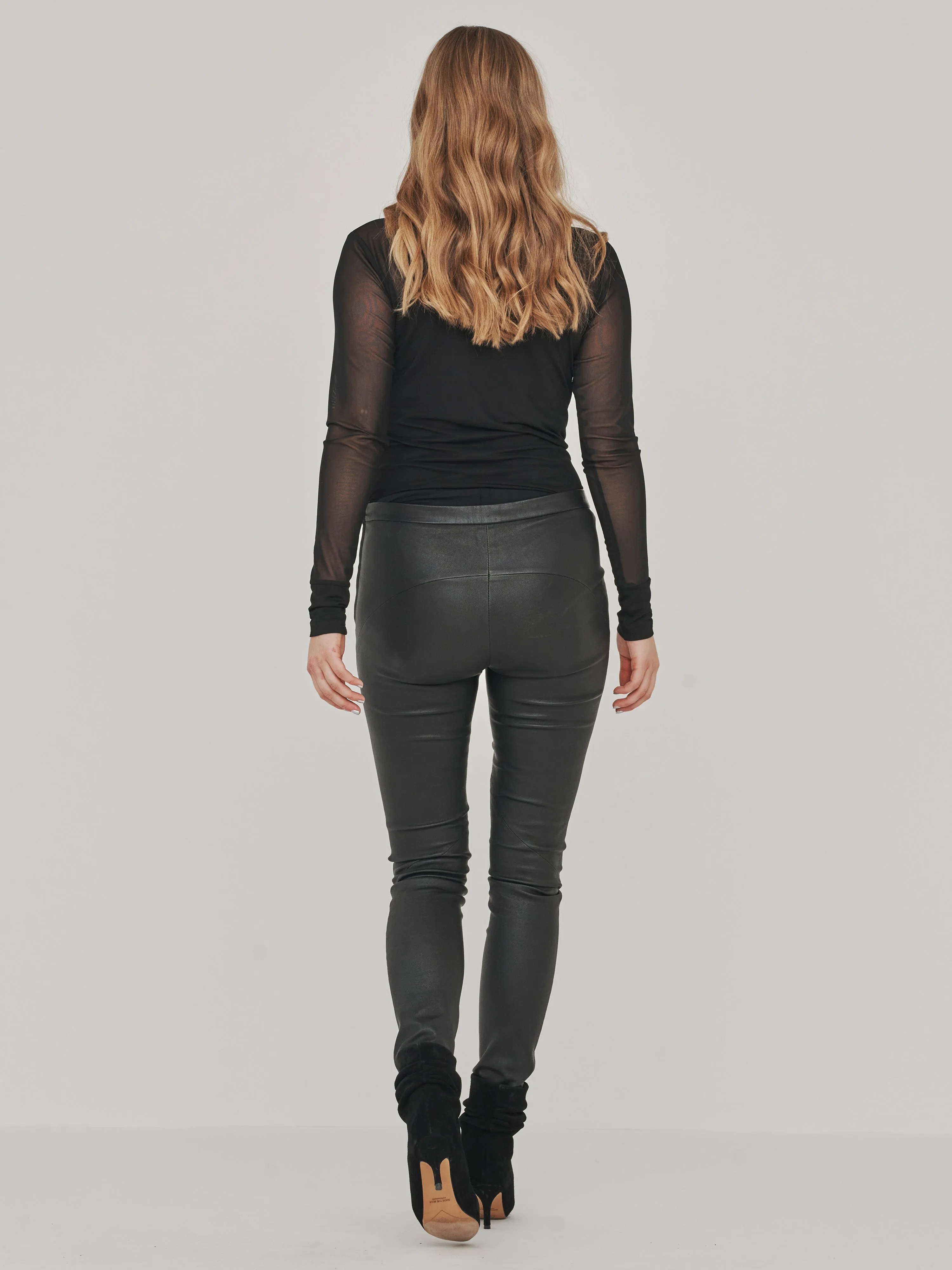 MILJA leather leggings - Black