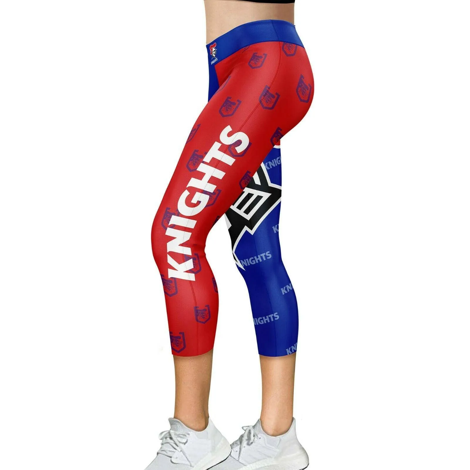 NRL Ladies LOGO Siren Active Wear Tights - Newcastle Knights - Leggings