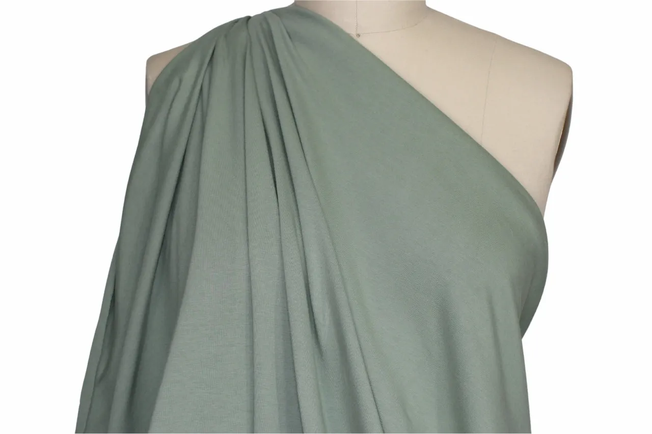 Organic Cotton Jersey - Soft Sage