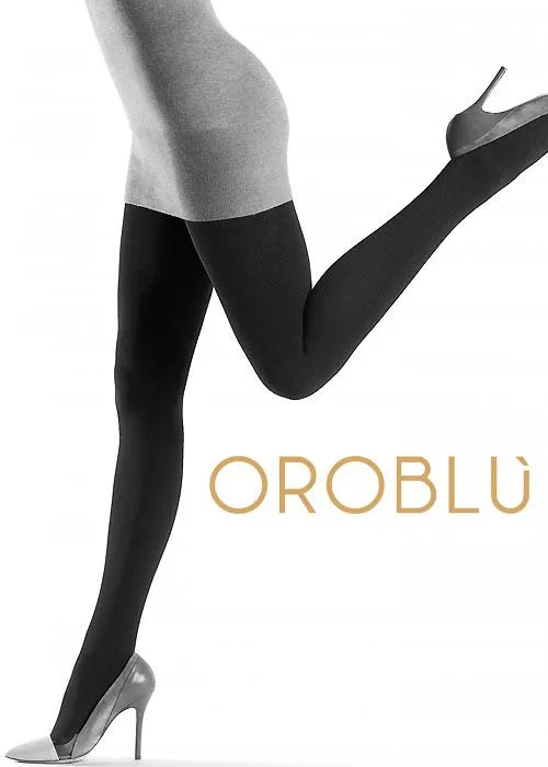 Oroblu Soft & Warm Oroblu Cotton Blue Knit Tights