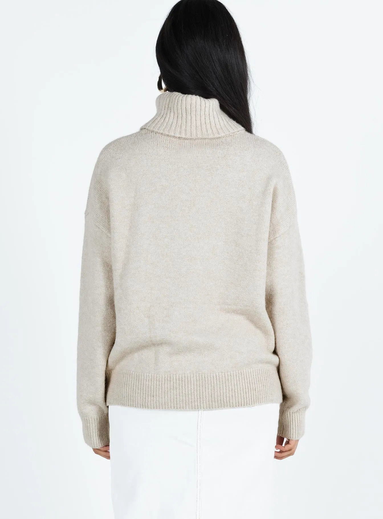 Oswin Turtleneck Sweater Oatmeal