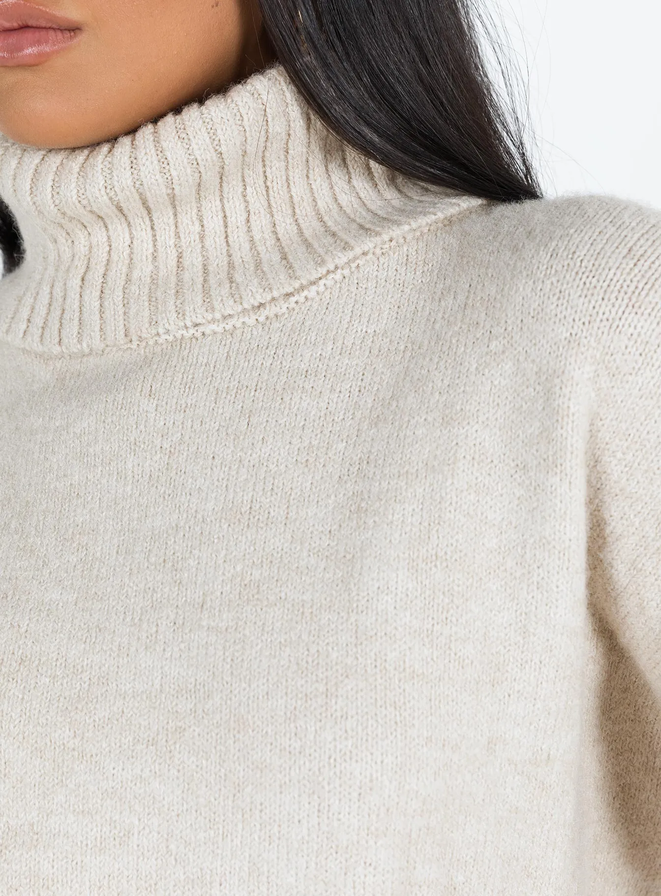 Oswin Turtleneck Sweater Oatmeal